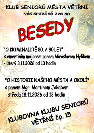 beseda o kriminalitě a historii